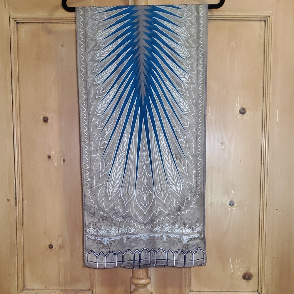 Ellen Tracy Vintage Silk Long Scarf